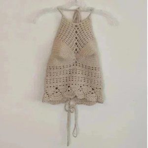 Handmade Crochet Hippie Halter Top Shirt